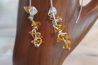 Marquise Swarovski Sparkle Hoop Earring