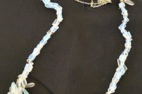 Celestial Blue Moon Glass Necklace