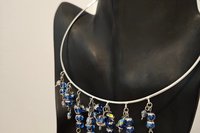 Sapphire Frost Choker & Earring Set