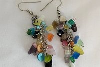 Kaleidoscope Gemstone Cluster Earrings