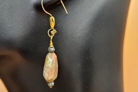 Autumn Jasper and Pyrite Earrings