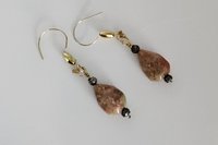 Autumn Jasper and Pyrite Earrings