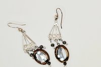 Copper Radiance Crystal Cascade Earrings