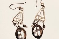 Copper Radiance Crystal Cascade Earrings