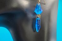 Celestial Sapphire Bakelite Earrings