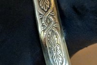 Design Engraved Brass Cuff