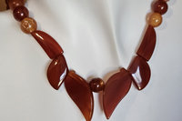 Autumn Cornelian and Jasper Necklace