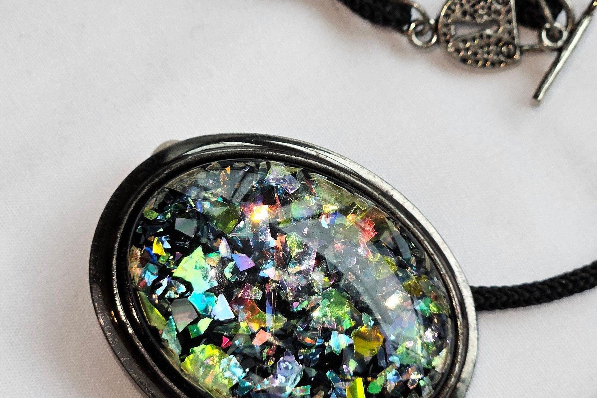 Opal-Inspired Pendant Necklace