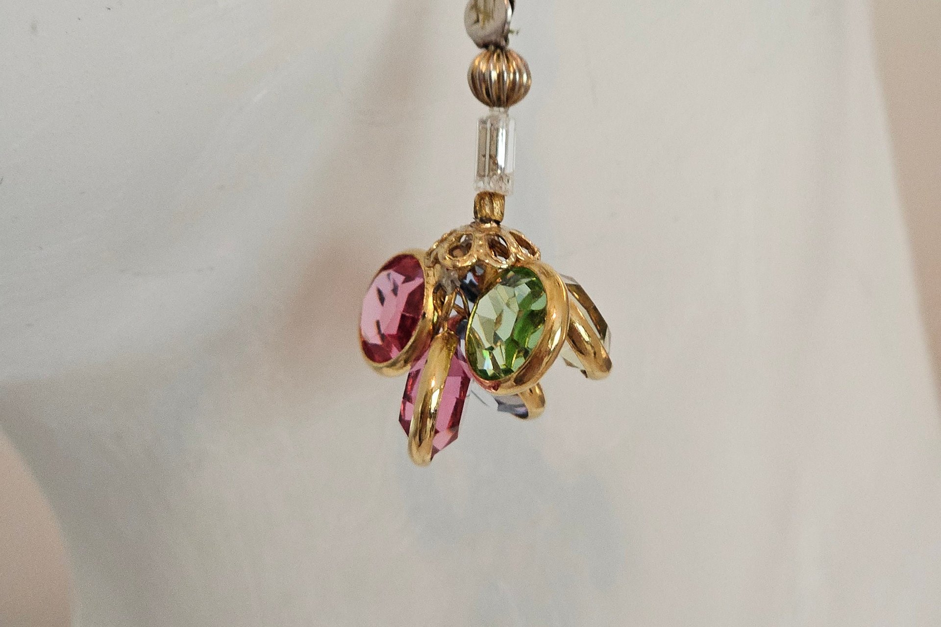 Rainbow Aurora Gold Plated Crystal ER