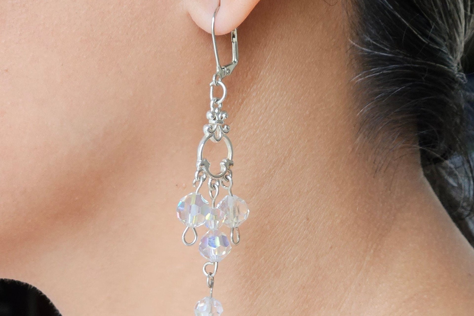 Enchanting Cascade Crystal Earrings