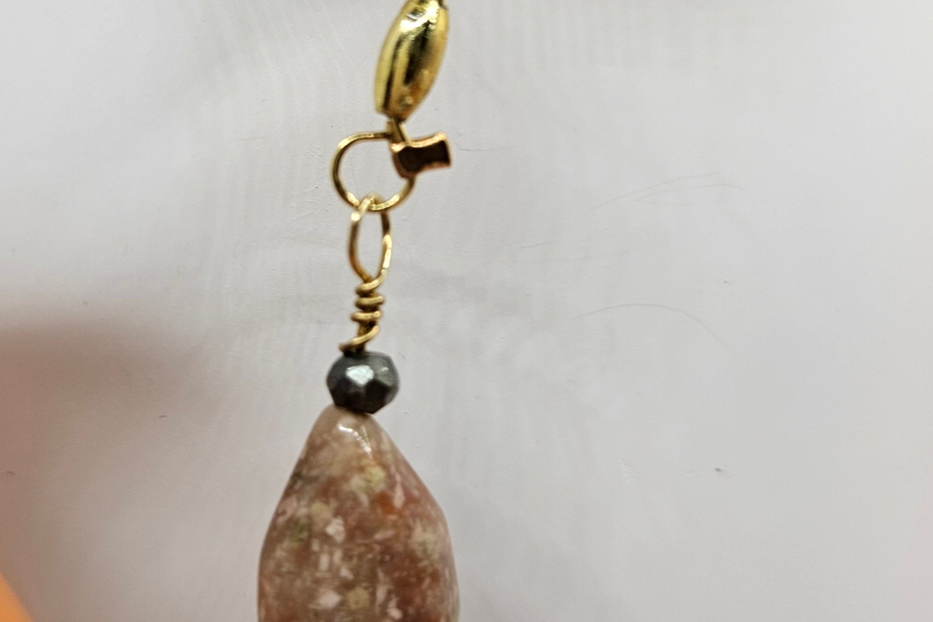 Autumn Jasper and Pyrite Earrings