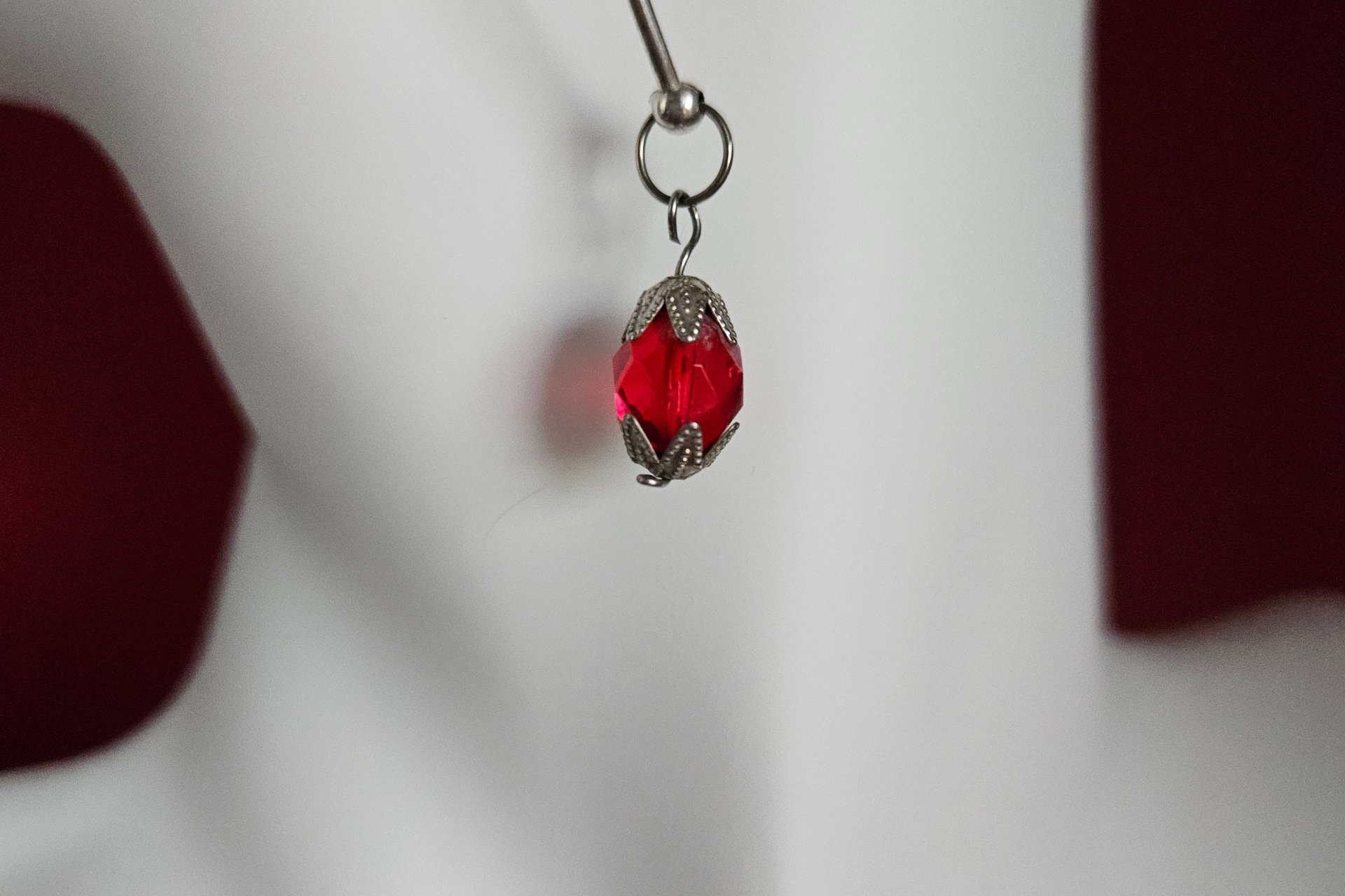 Crimson Swarovski Sterling Dangles