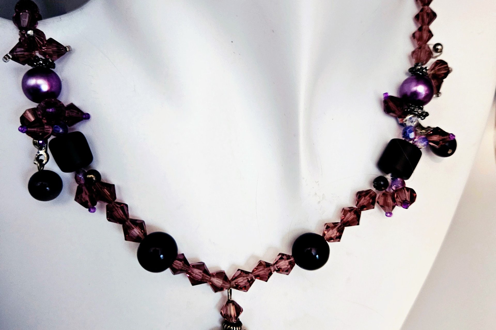 Austrian Amethyst Heart Necklace