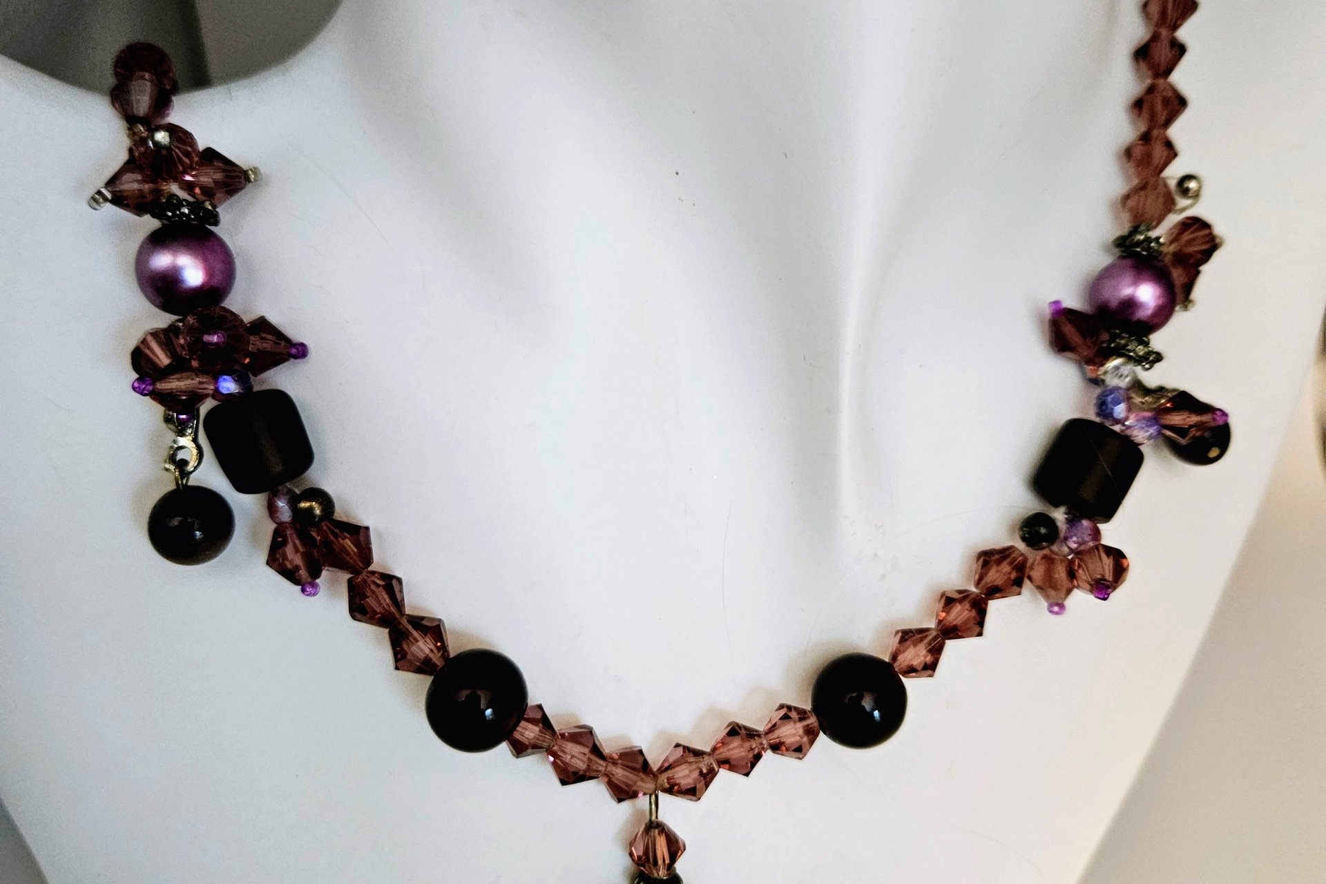 Austrian Amethyst Heart Necklace