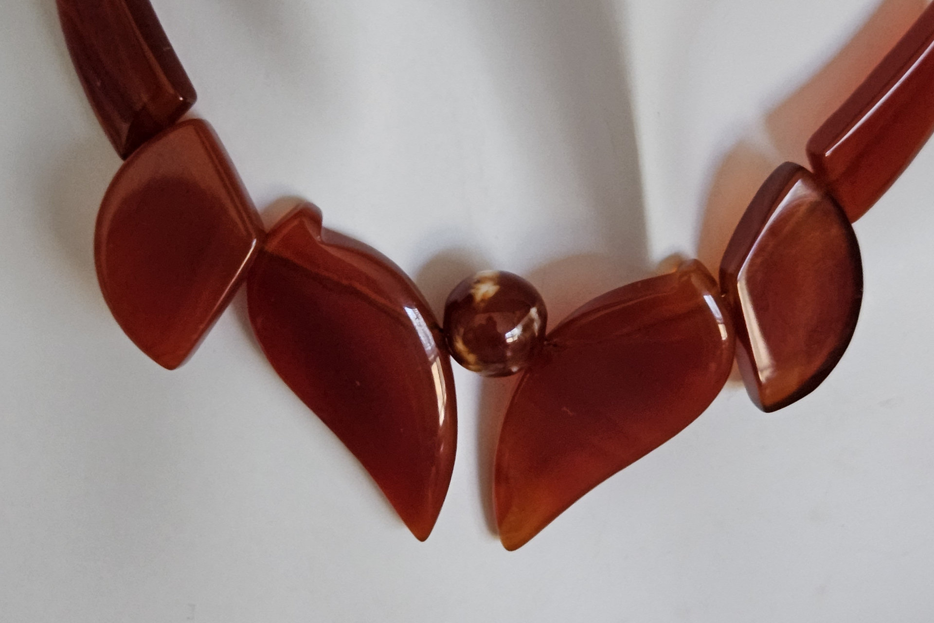 Autumn Cornelian and Jasper Necklace