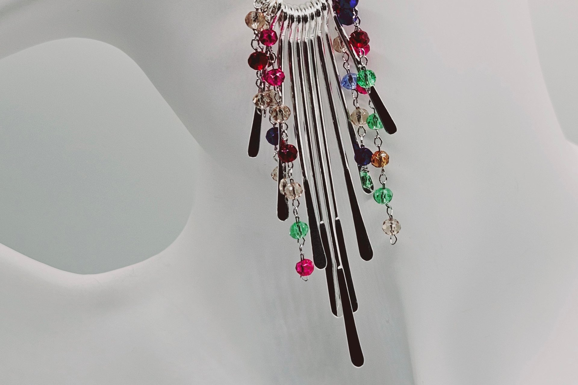 Asian Rainbow Paddles Earrings