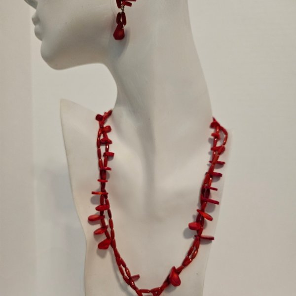 Scarlet Flames Red Coral Set