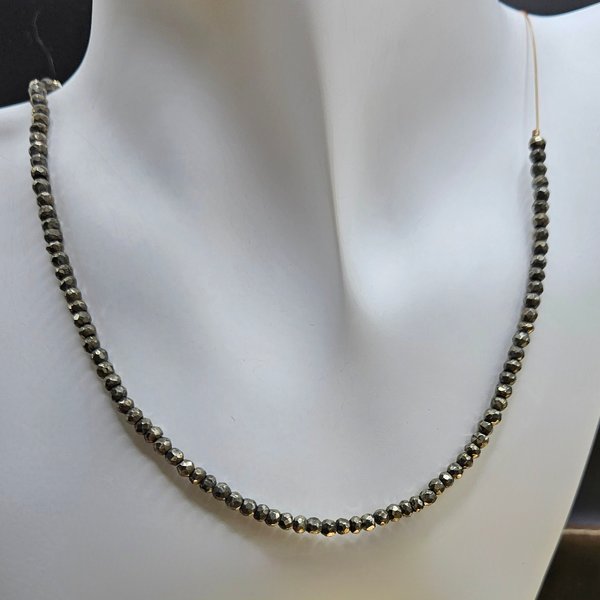 Magnetic Golden Pyrite Necklace