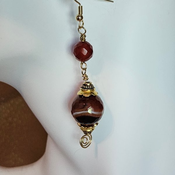 Radiant Horizonal Agate Earrings