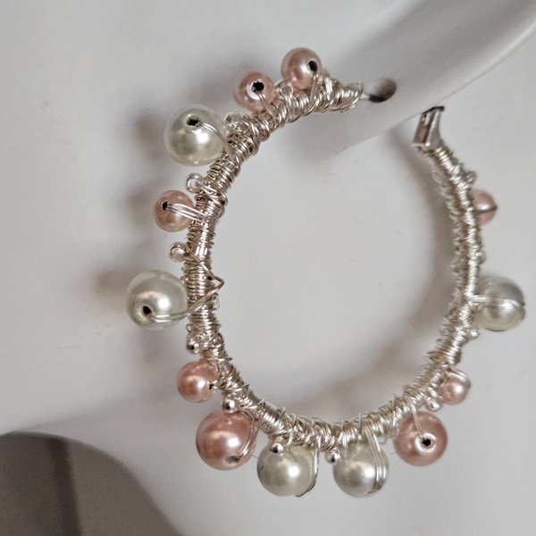 Enchanting Magnetic Pearl Hoops