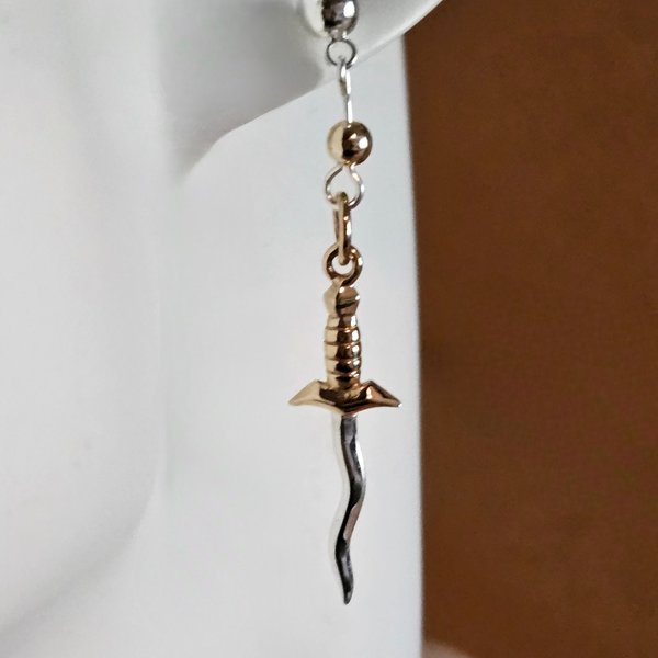 Sterling Dagger Earrings for Men or Women