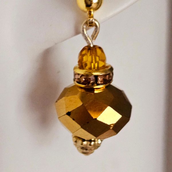 Golden Spheres Earrings