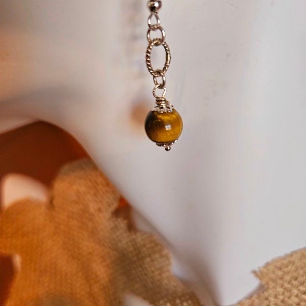 Golden Tigers Eye Earrings