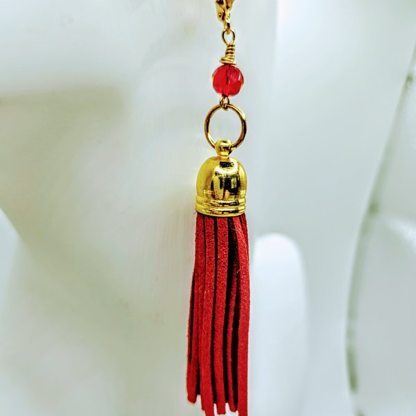 Leather Tassel Earrings