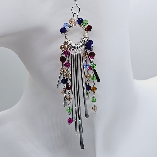 Asian Rainbow Paddles Earrings