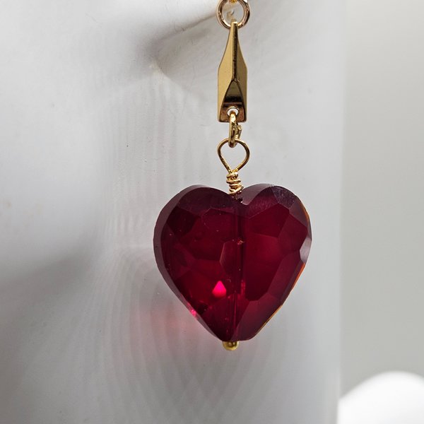 Celestial Heart of Fire Earrings